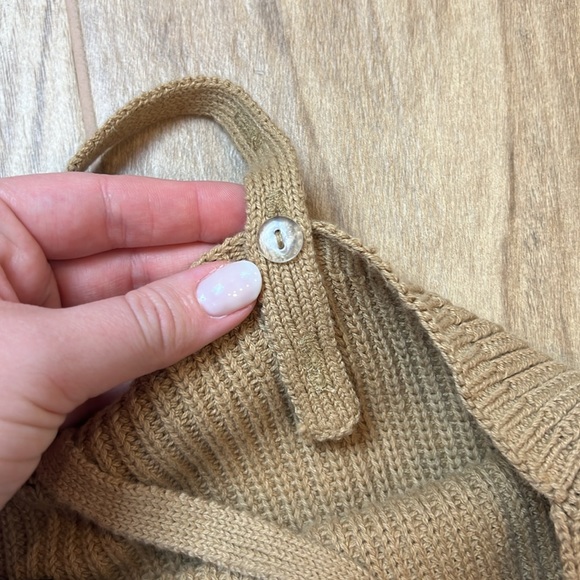 Frye‎ Tan Knit Cotton Tank Top - Picture 5 of 6